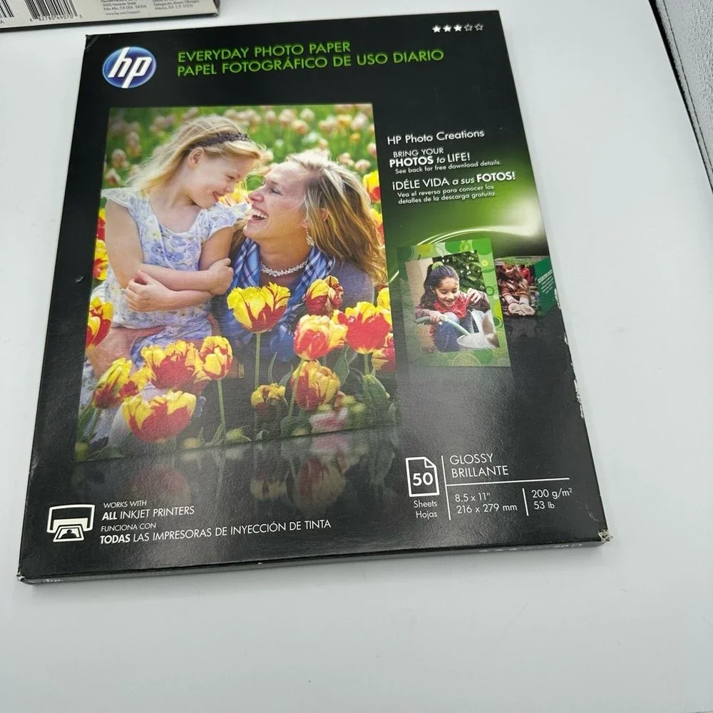 HP Printer Photo Paper Q8723A Glossy 2 Packages Of 50 Sheets Inkjet Germany New